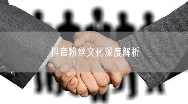 抖音粉丝文化深度解析