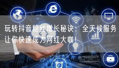玩转抖音粉丝增长秘诀：全天候服务让你快速成为网红大咖！