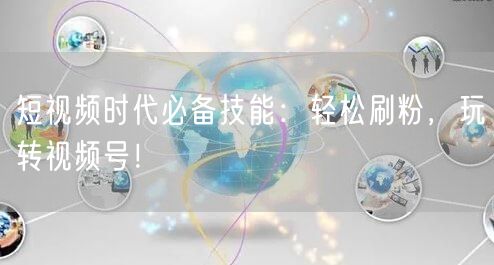 短视频时代必备技能：轻松刷粉，玩转视频号！