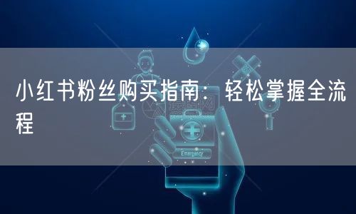 小红书粉丝购买指南：轻松掌握全流程