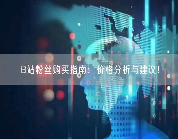 B站粉丝购买指南：价格分析与建议！