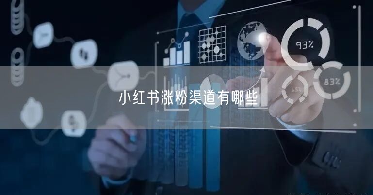 小红书涨粉渠道有哪些