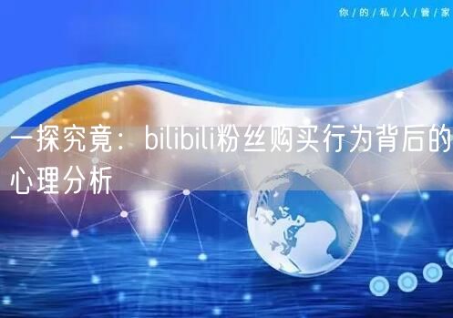 一探究竟：bilibili粉丝购买行为背后的心理分析