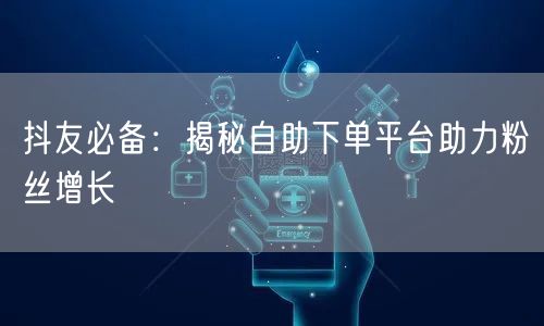 抖友必备：揭秘自助下单平台助力粉丝增长