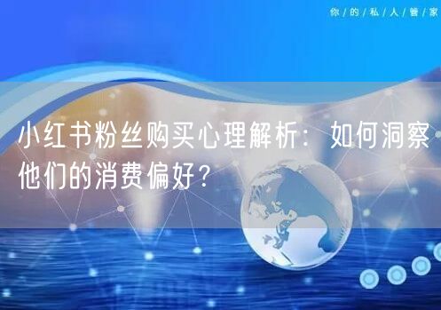 小红书粉丝购买心理解析：如何洞察他们的消费偏好？