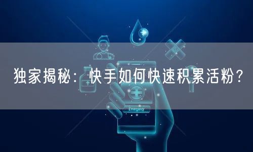 独家揭秘:快手如何快速积累活粉?