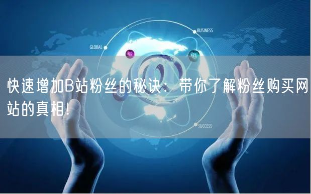 快速增加B站粉丝的秘诀：带你了解粉丝购买网站的真相！