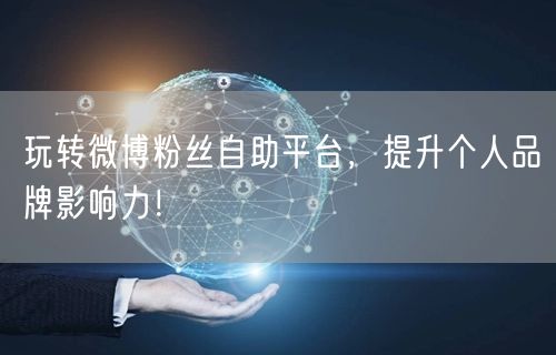 玩转微博粉丝自助平台，提升个人品牌影响力！