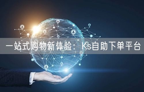 一站式购物新体验：Ks自助下单平台