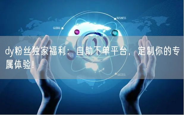 dy粉丝独家福利：自助下单平台，定制你的专属体验！