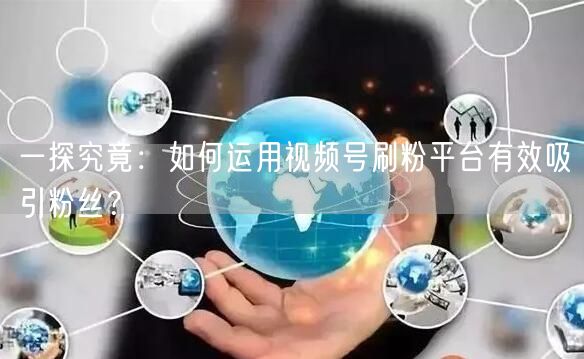一探究竟：如何运用视频号刷粉平台有效吸引粉丝？