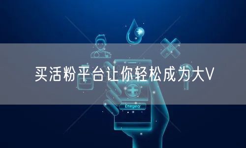 买活粉平台让你轻松成为大V