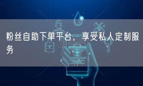 粉丝自助下单平台，享受私人定制服务