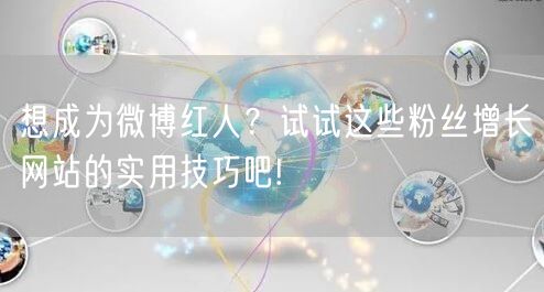 想成为微博红人？试试这些粉丝增长网站的实用技巧吧!