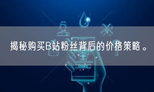 揭秘购买B站粉丝背后的价格策略。