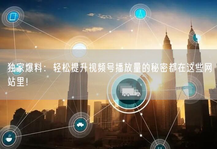 独家爆料：轻松提升视频号播放量的秘密都在这些网站里！