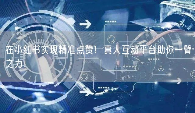 在小红书实现精准点赞!真人互动平台助你一