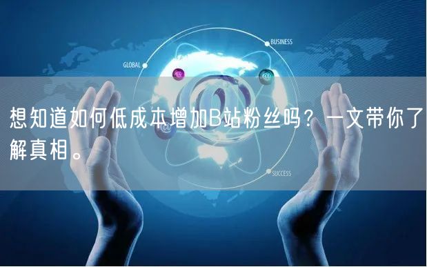 想知道如何低成本增加B站粉丝吗？一文带你了解真相。