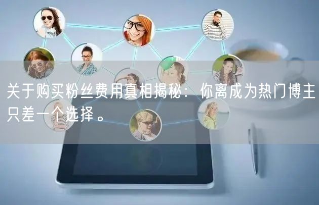 关于购买粉丝费用真相揭秘：你离成为热门博主只差一个选择。