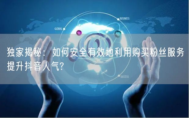 独家揭秘：如何安全有效地利用购买粉丝服务提升抖音人气?